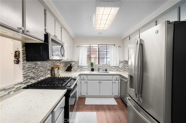 Interior, Kitchen, Wood Texture Flooring