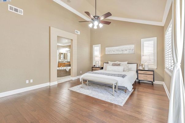 Bedroom, Interior, Wood Texture Flooring