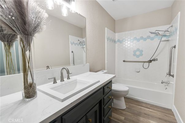 Bathroom, Interior, Wood Texture Flooring