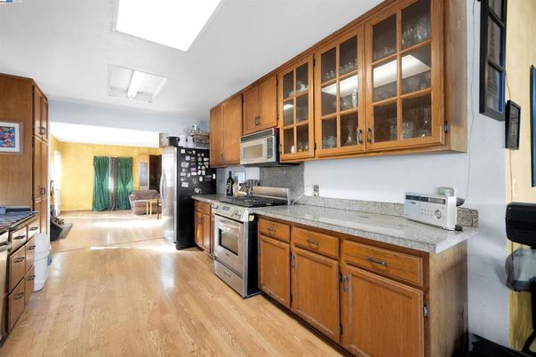 Interior, Kitchen, Wood Texture Flooring