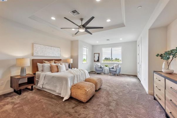 Bedroom, Interior, Recessed Lighting
