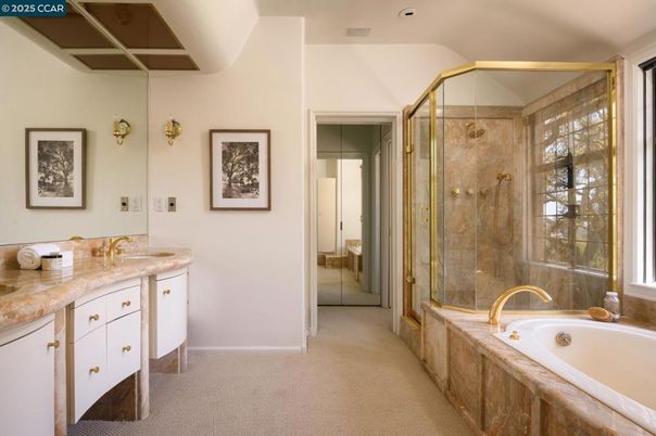 Bathroom, Dual Sink Vanities, Glass Shower, Interior