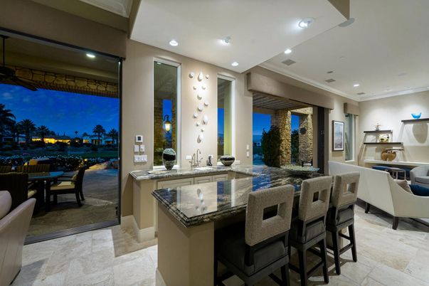 Dining room, Interior, Recessed Lighting