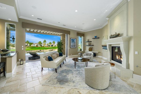 Fireplace, Interior, Living room, Recessed Lighting