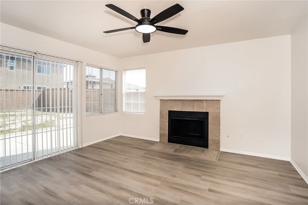 Empty room, Fireplace, Interior, Wood Texture Flooring