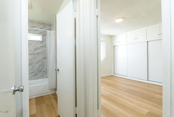 Interior, Marble Walls, Recessed Lighting, Wood Texture Flooring