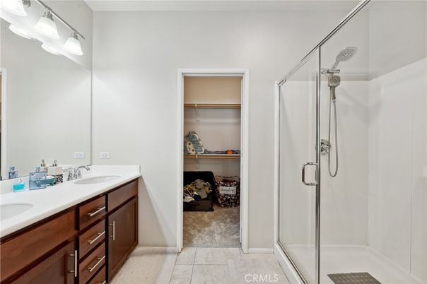 Bathroom, Dual Sink Vanities, Glass Shower, Interior, Walk-in Closets