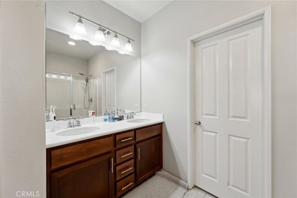 Bathroom, Dual Sink Vanities, Glass Shower, Interior