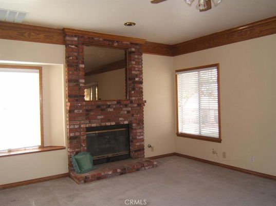 Empty room, Fireplace, Interior, Recessed Lighting