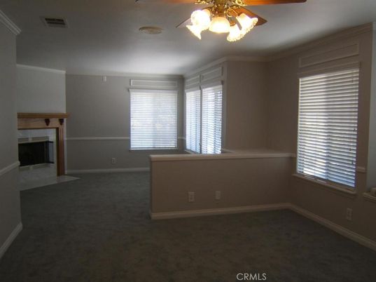 Empty room, Fireplace, Interior
