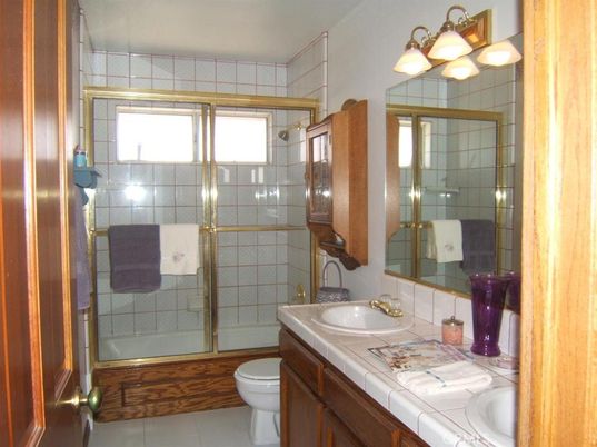 Bathroom, Glass Shower, Interior, Tile Countertops
