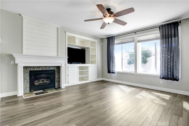 Empty room, Fireplace, Interior, Wood Texture Flooring