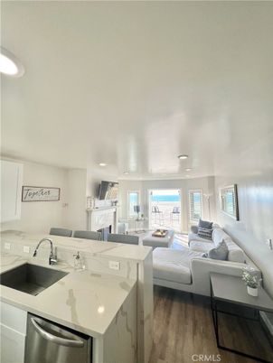 Interior, Kitchen, Living room, Recessed Lighting, Wood Texture Flooring