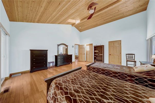 Bedroom, Interior, Wooden Ceilings, Wood Texture Flooring