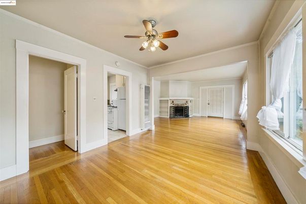 Empty room, Fireplace, Interior, Wood Texture Flooring