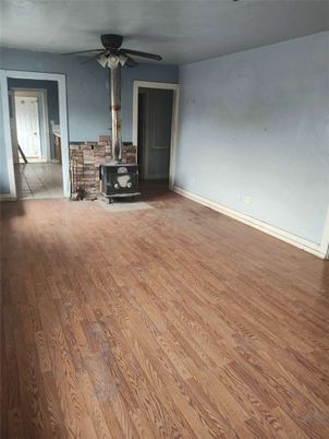Empty room, Fireplace, Interior, Wood Texture Flooring