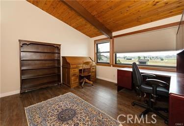 Home Office, Interior, Wooden Beams, Wooden Ceilings, Wood Texture Flooring