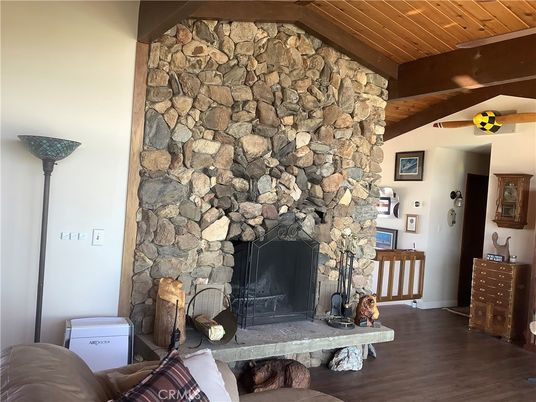 Fireplace, Interior, Stone Walls, Wooden Beams, Wooden Ceilings, Wood Texture Flooring