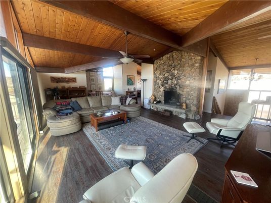 Fireplace, Interior, Living room, Stone Walls, Wooden Beams, Wooden Ceilings, Wood Texture Flooring