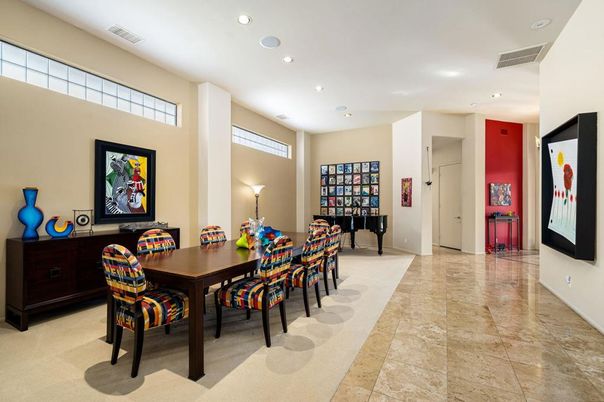 Dining room, Interior, Recessed Lighting