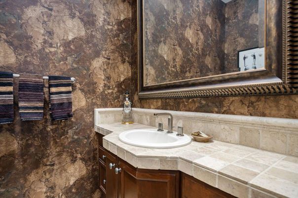Bathroom, Interior, Tile Countertops