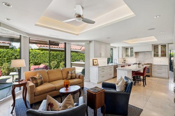 Dining room, Interior, Kitchen, Living room, Recessed Lighting