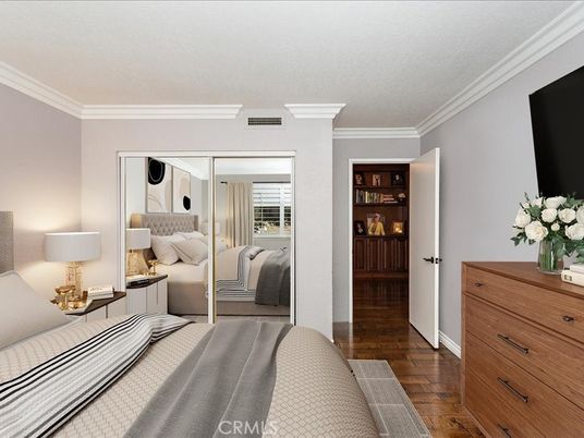 Bedroom, Interior, Wood Texture Flooring