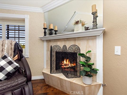 Fireplace, Interior, Wood Texture Flooring
