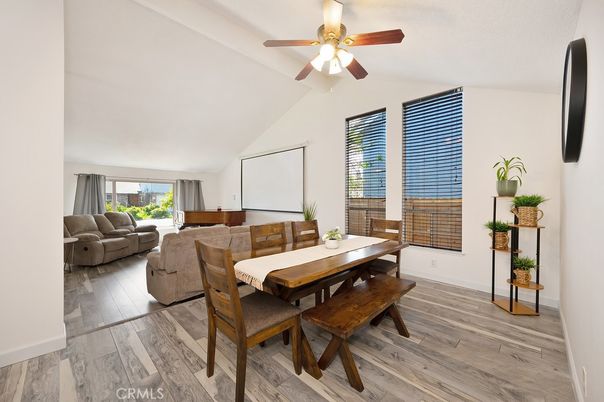 Dining room, Interior, Wood Texture Flooring