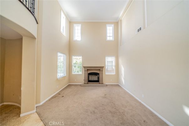 Empty room, Fireplace, Interior