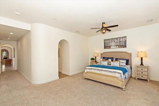 Bedroom, Interior, Recessed Lighting