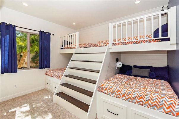 Bedroom, Interior, Recessed Lighting