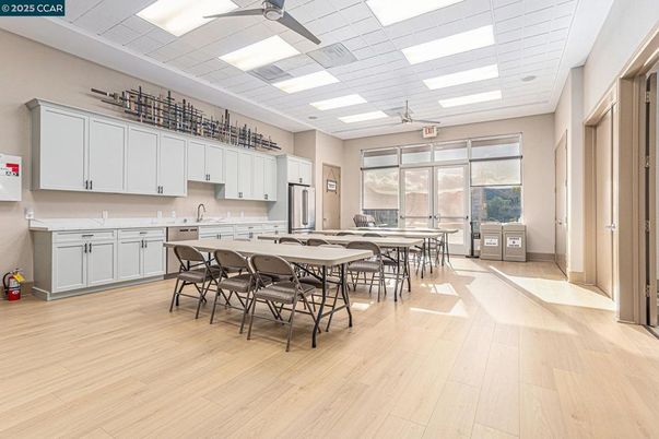 Dining room, Interior, Kitchen, Recessed Lighting, Wood Texture Flooring