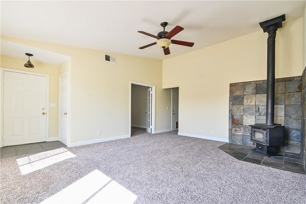 Empty room, Fireplace, Interior