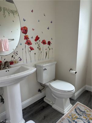 Bathroom, Interior, Wood Texture Flooring