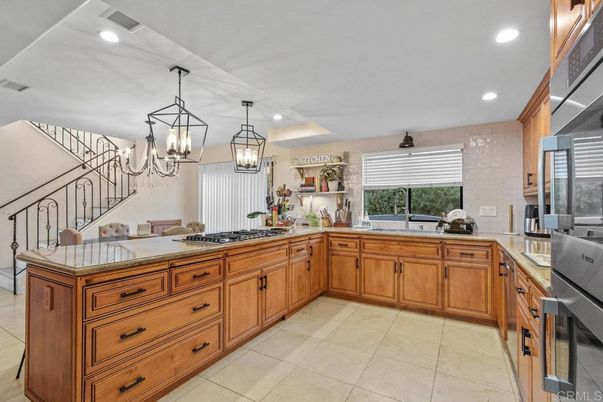 Interior, Kitchen, Pendant Lights, Recessed Lighting, Stainless Steel Appliances