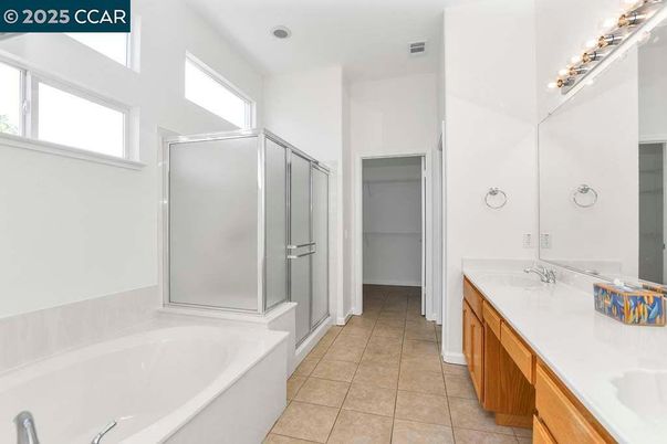 Bathroom, Dual Sink Vanities, Glass Shower, Interior