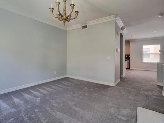 Chandelier, Empty room, Interior, Recessed Lighting
