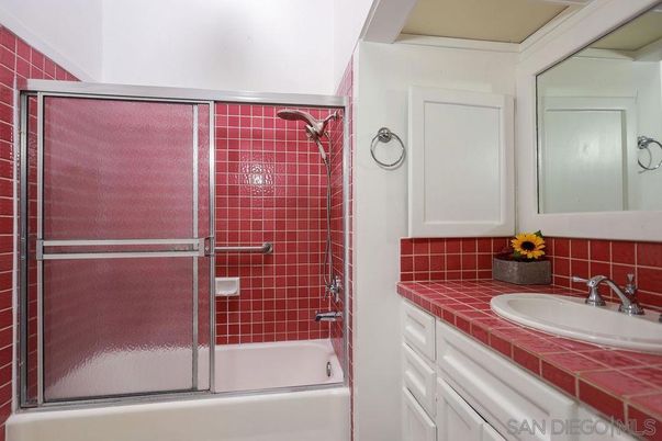 Bathroom, Glass Shower, Interior, Tile Countertops