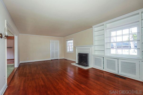 Empty room, Fireplace, Interior, Wood Texture Flooring