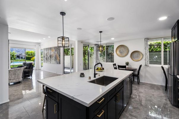 Dining room, Interior, Kitchen, Pendant Lights, Recessed Lighting