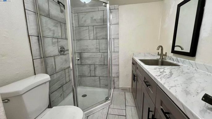 Bathroom, Glass Shower, Interior, Marble Walls