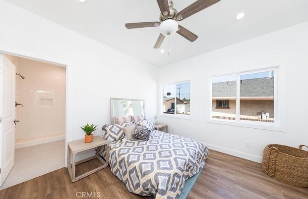 Bathroom, Bedroom, Interior, Recessed Lighting, Wood Texture Flooring