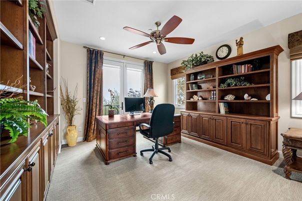 Home Office, Interior, Recessed Lighting
