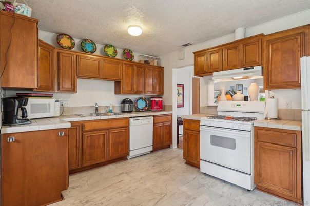 Interior, Kitchen, Marble, Tile Countertops