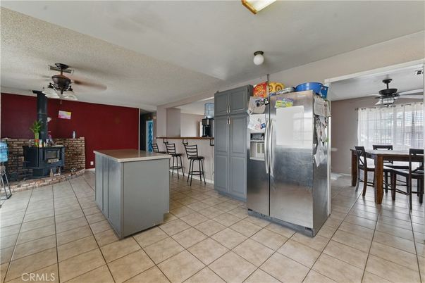 Dining room, Fireplace, Interior, Kitchen