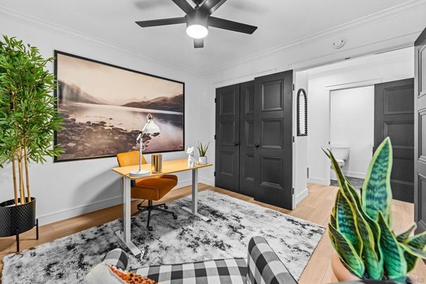 Home Office, Interior, Wood Texture Flooring