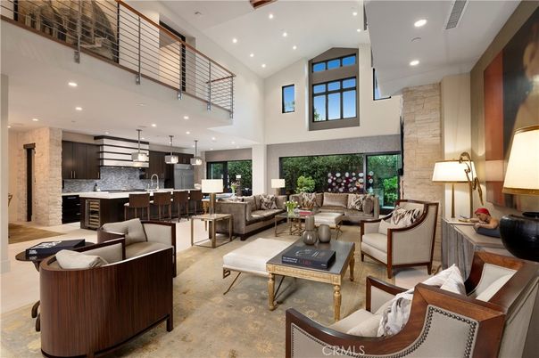 Interior, Kitchen, Living room, Pendant Lights, Recessed Lighting, Stone Walls