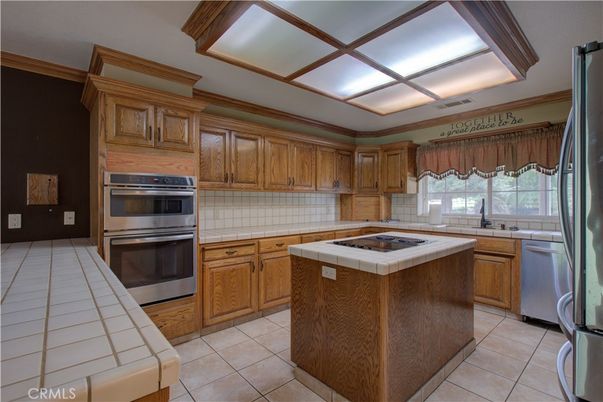 Interior, Kitchen, Stainless Steel Appliances, Tile Countertops