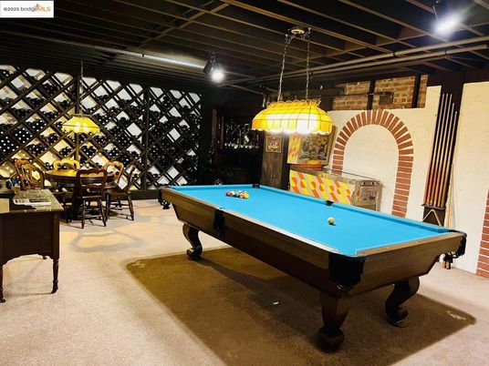 Billiard Table, Game Room, Interior, Pendant Lights